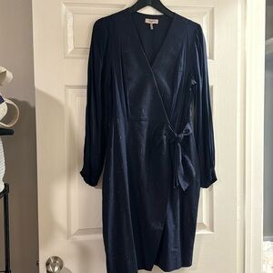 Rebecca Taylor Tailored Navy and White Dress Size 16
